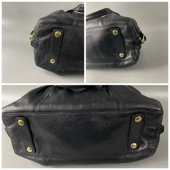 Coach Ashley Black Leather Satchel